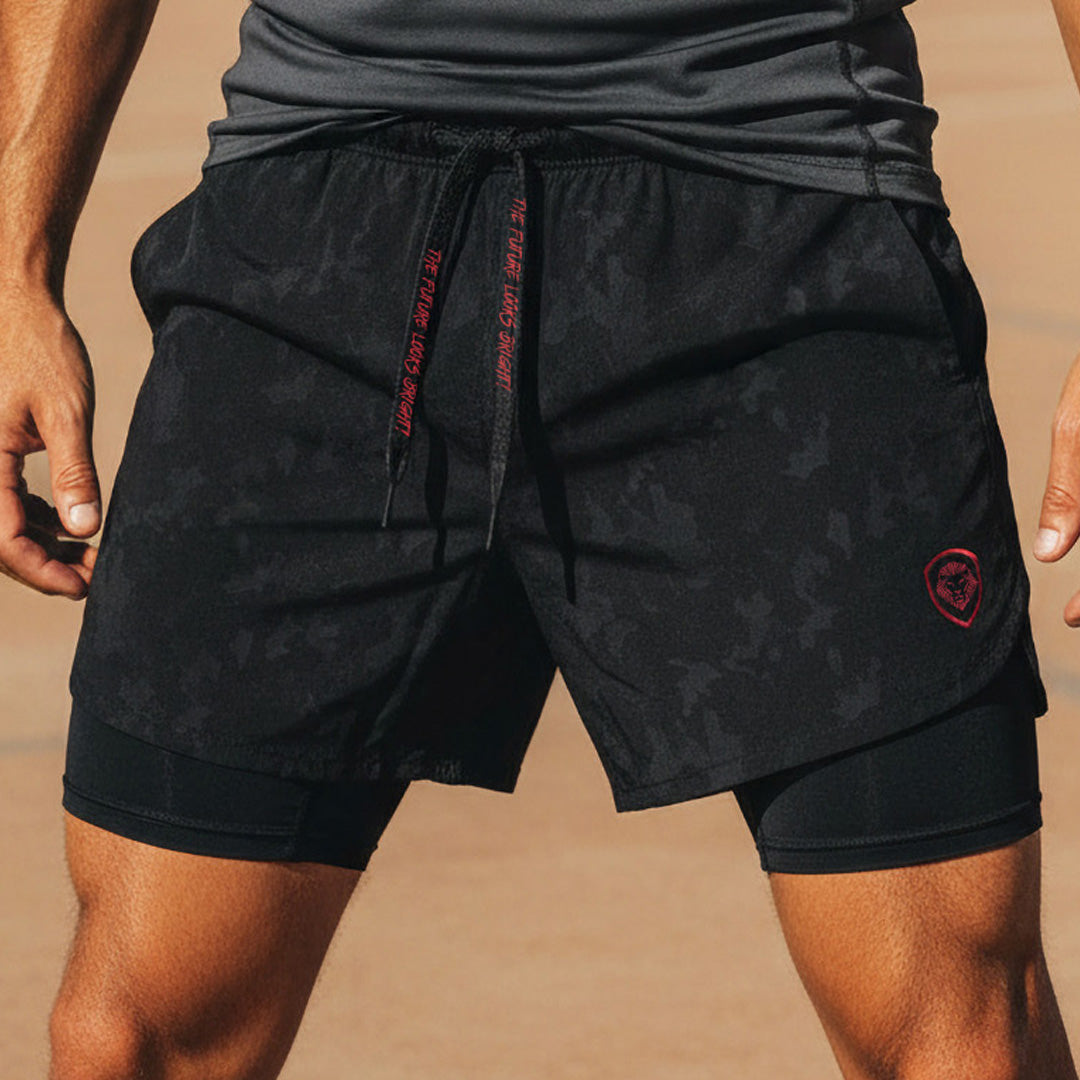 Men's Valuetainment Black Premium Performance Compression Shorts