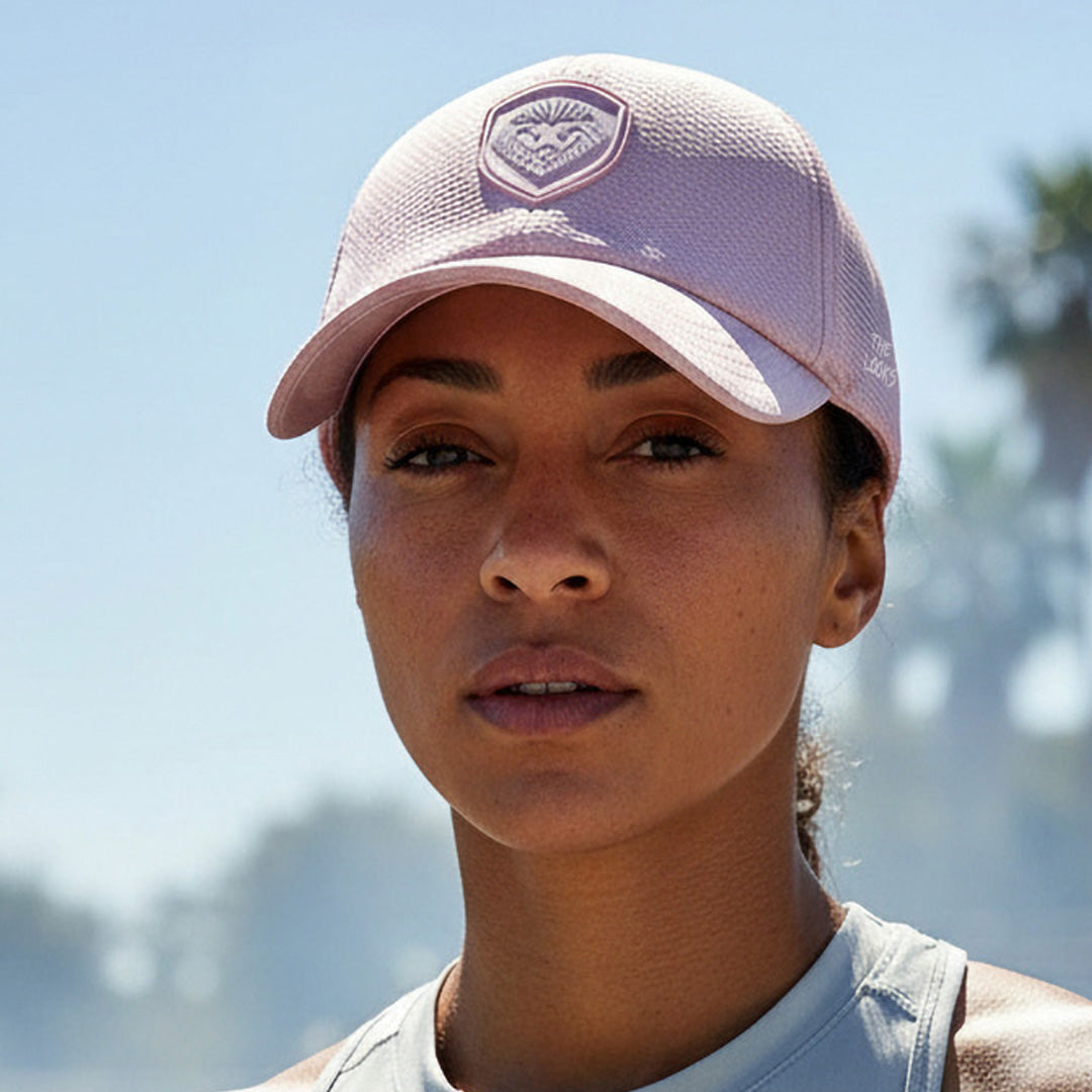 VT Shield Future Looks Bright Powder Pink Velcro Performance Hat