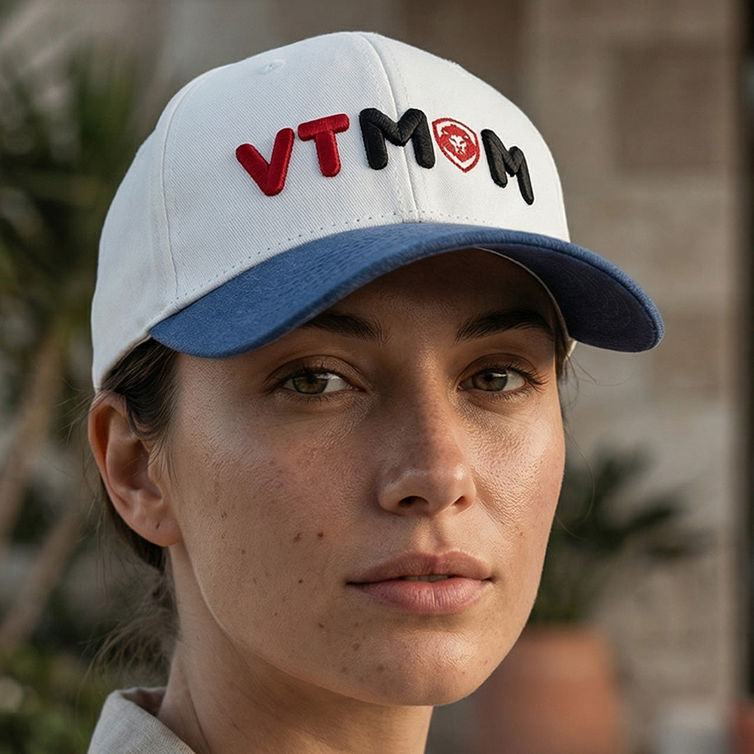 Future Looks Bright VT MOM White & Denim Dual Tone Snapback Hat