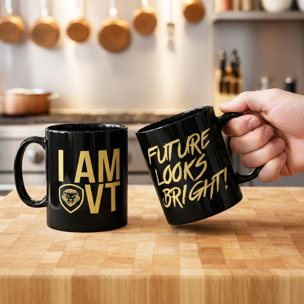 I AM VT Black and Yellow Valuetainment mug