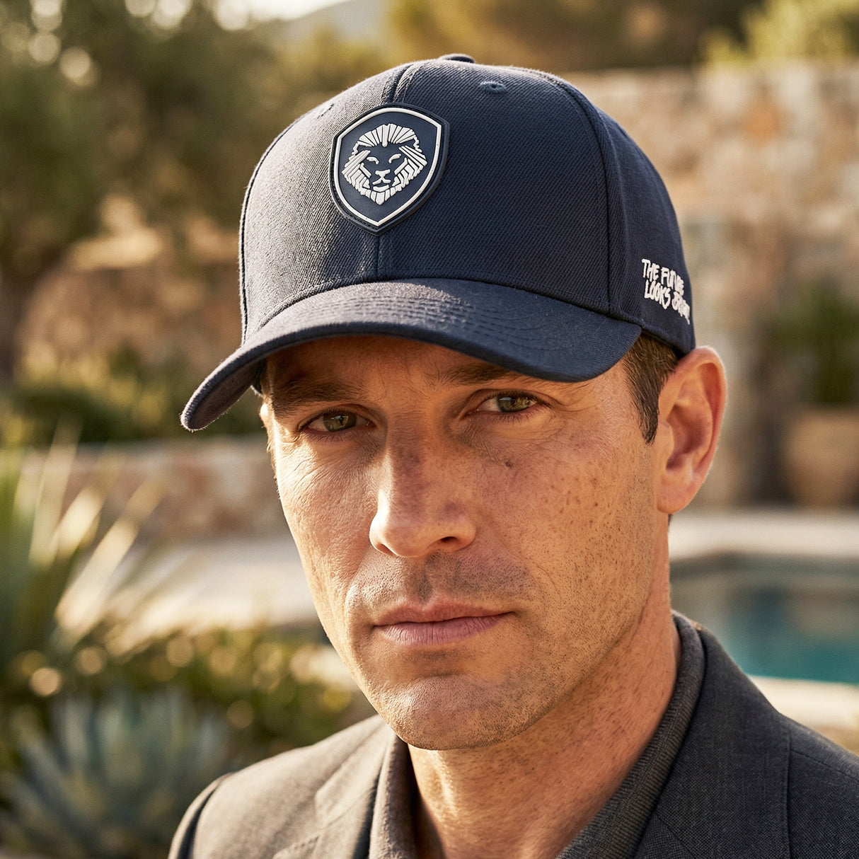 VT Shield Logo Future Looks Bright Navy Snapback Hat