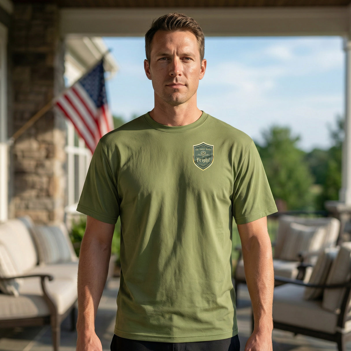 Future Looks Bright Visionary Crest Short Sleeve T-Shirt