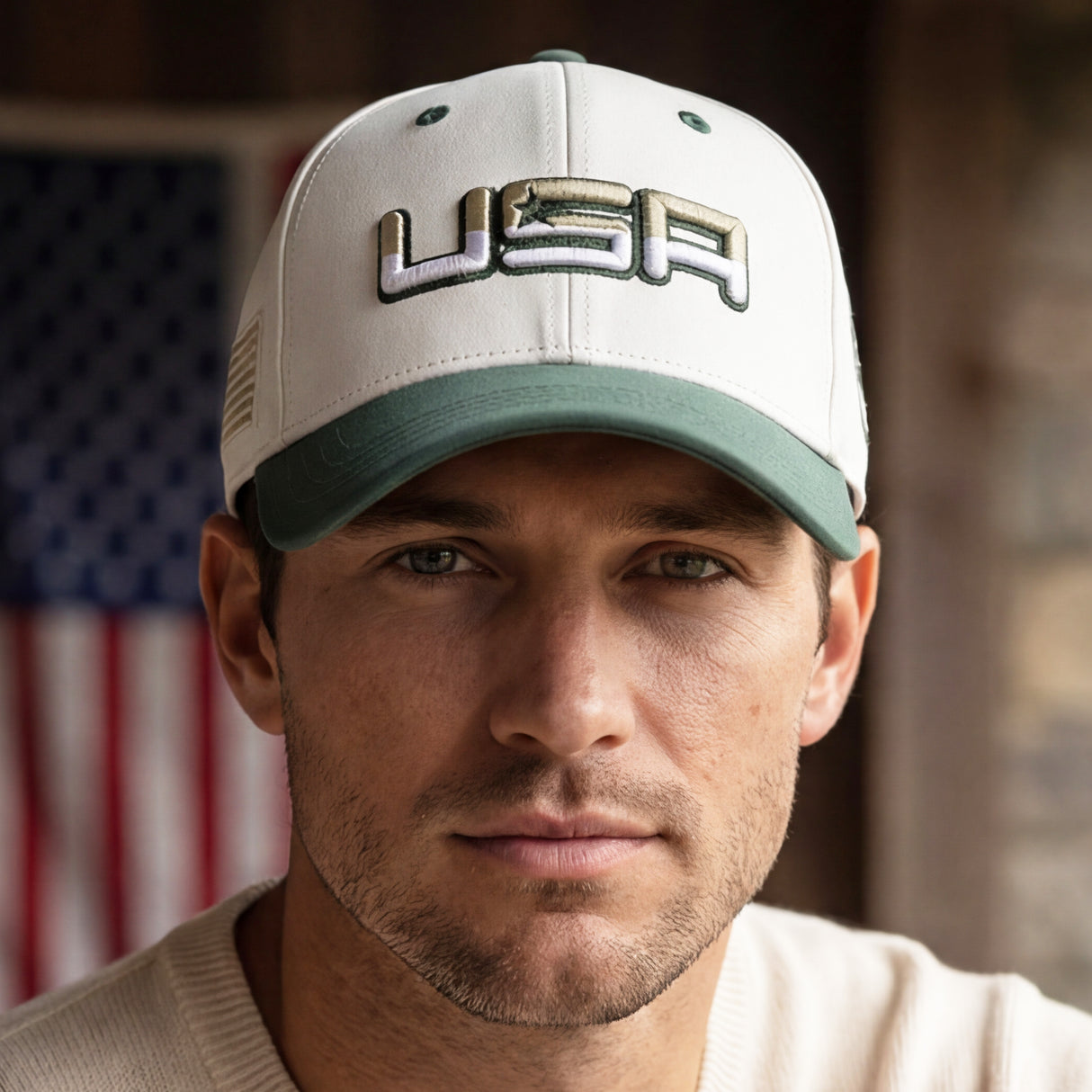 Future Looks Bright USA Soft Sage Dual Tone Snapback Hat