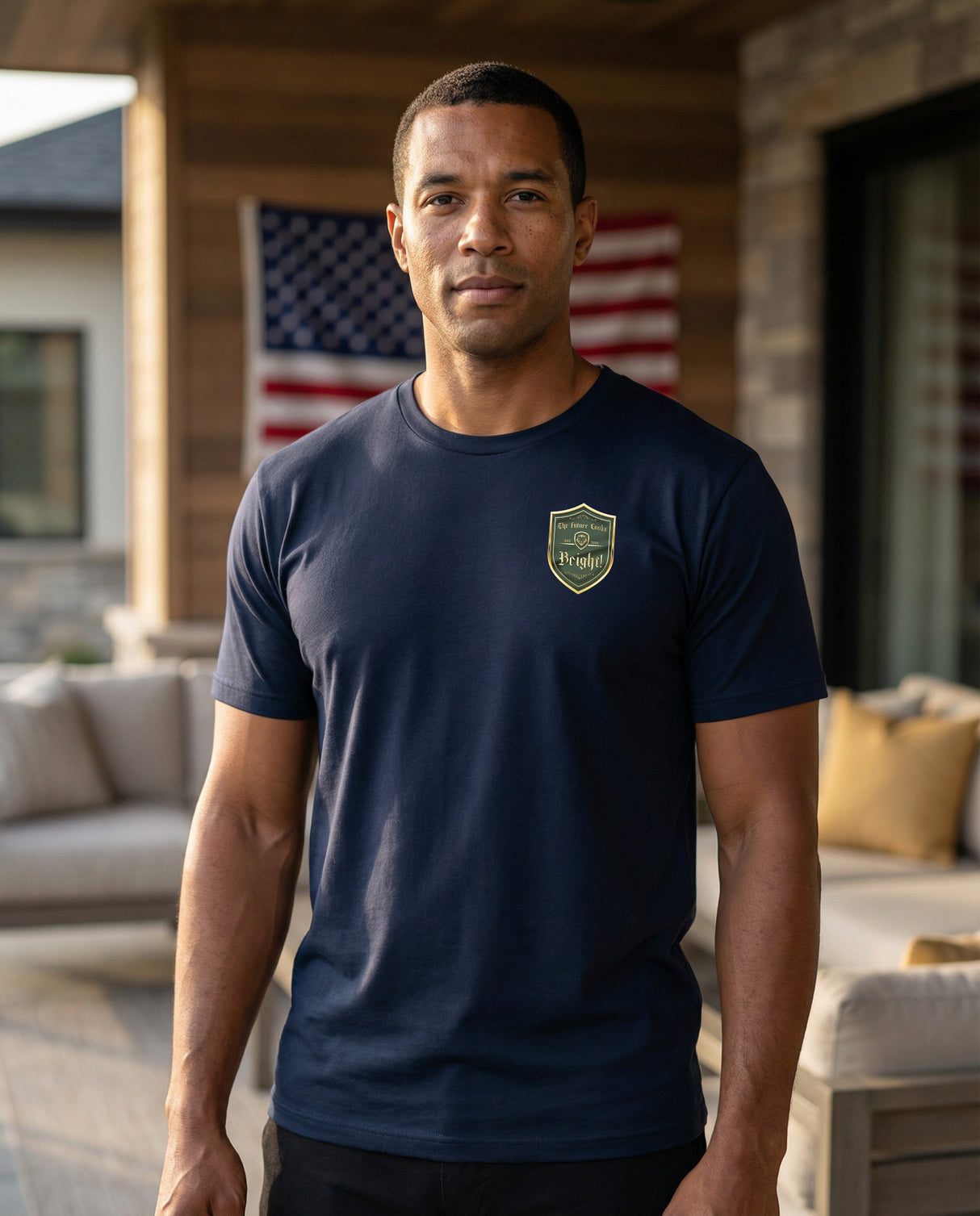 Future Looks Bright Visionary Crest Short Sleeve T-Shirt