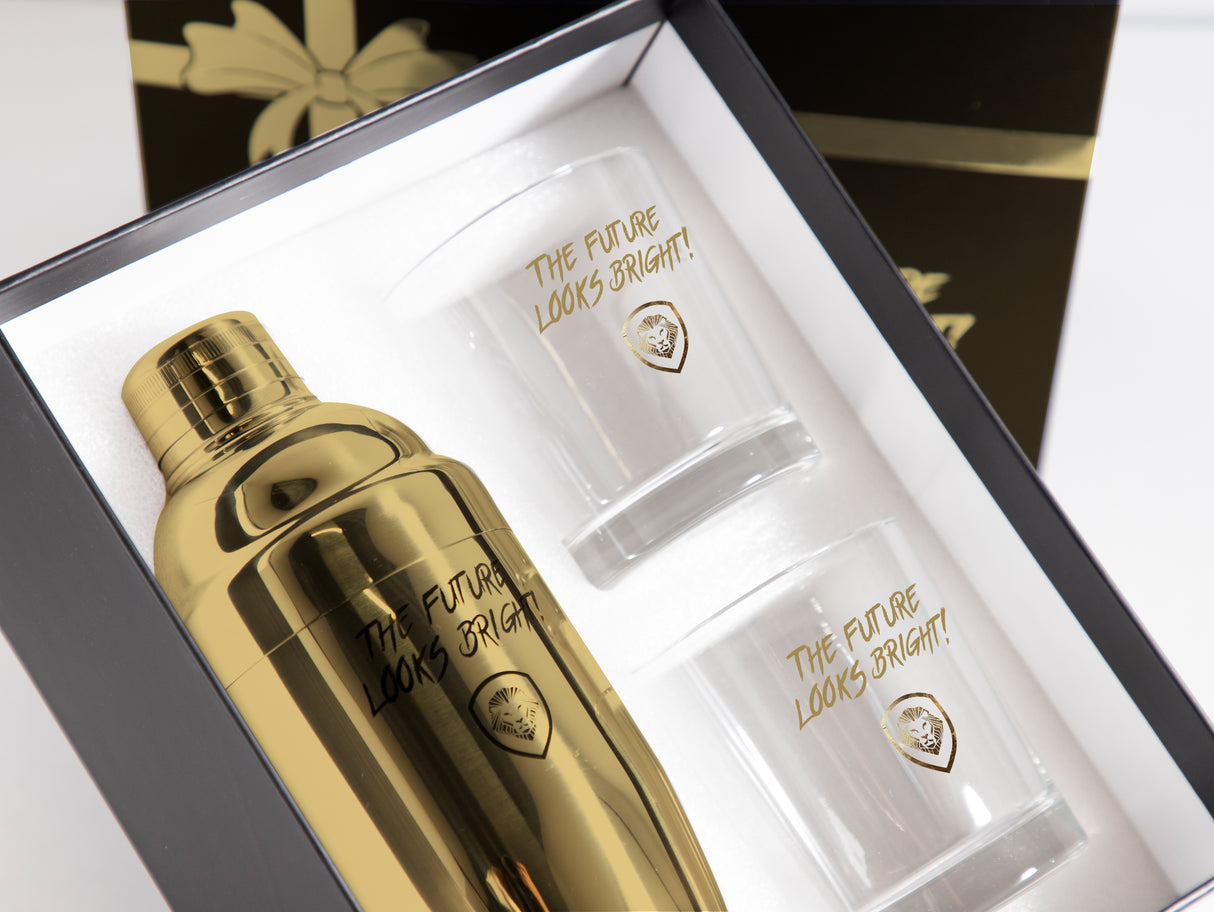 Future Looks Bright Gold Cocktail Gift Set