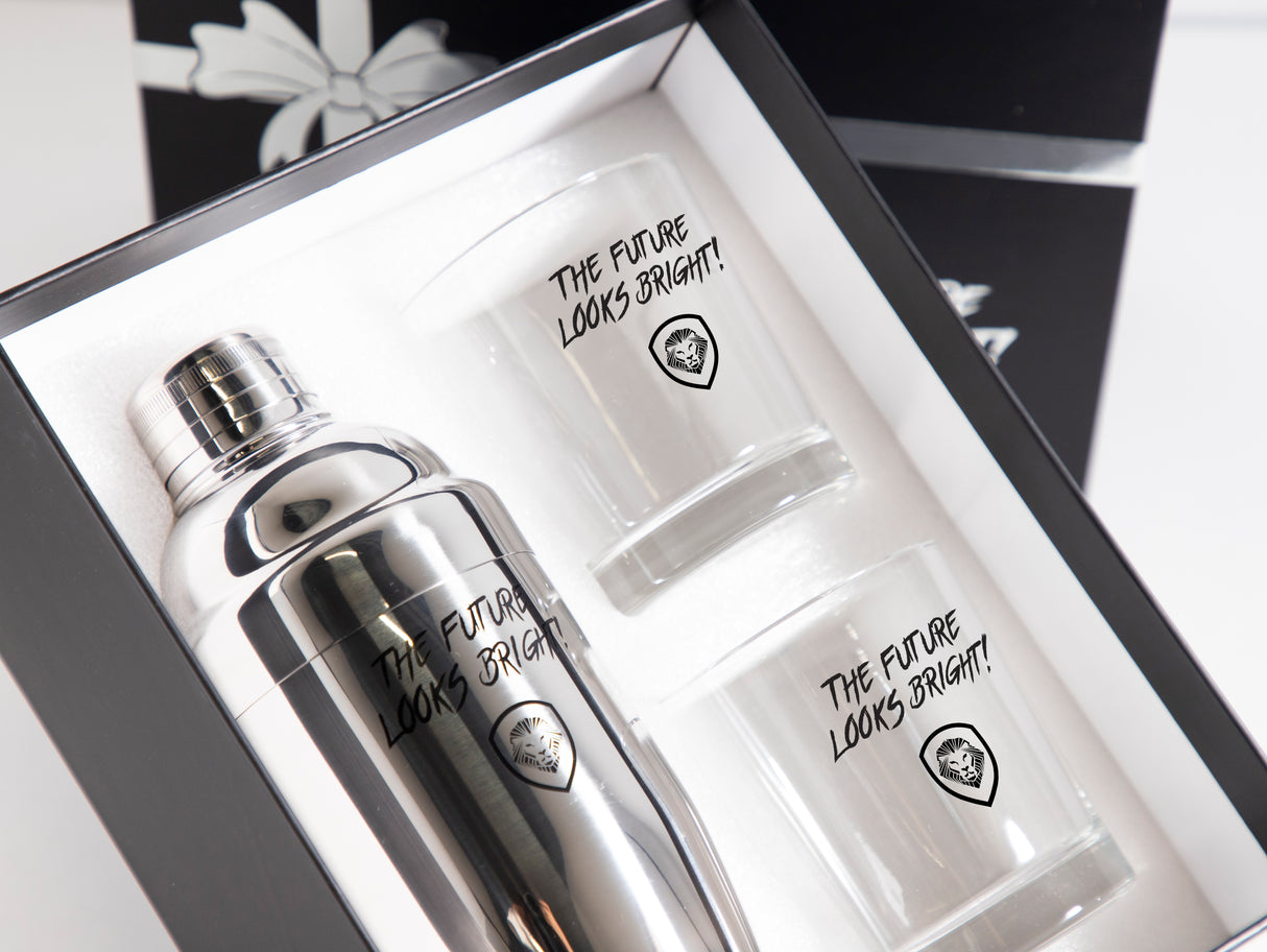 Future Looks Bright Silver Cocktail Gift Set