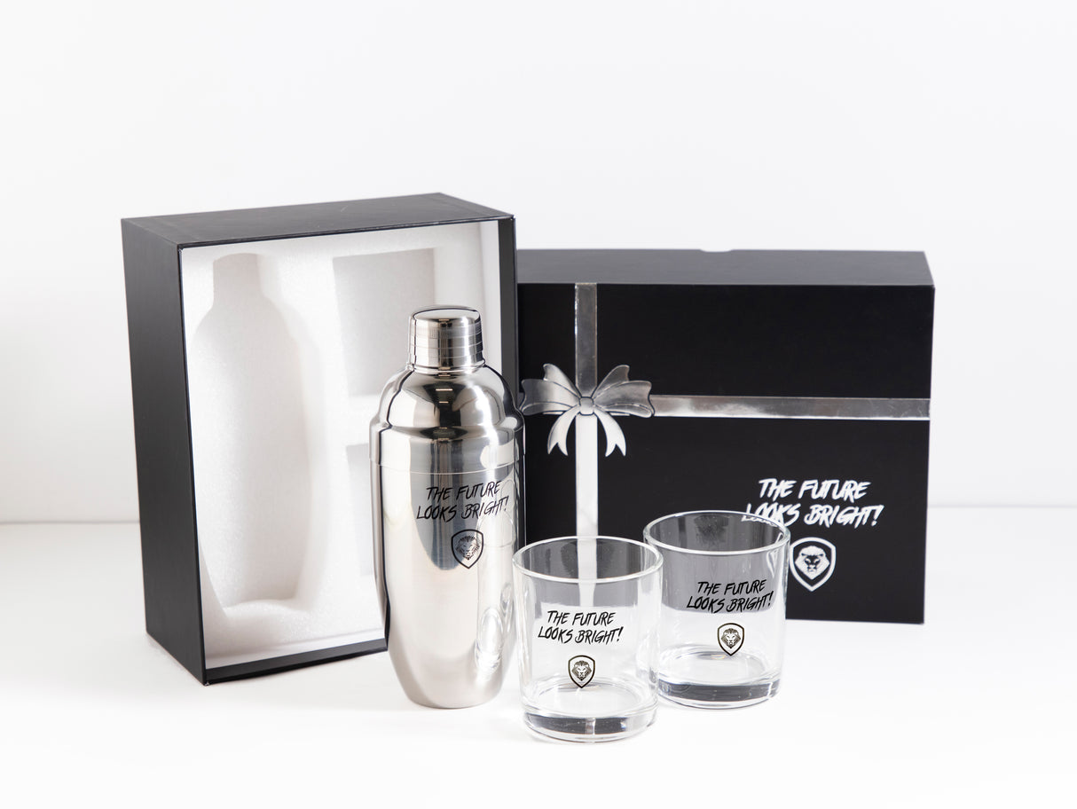Future Looks Bright Silver Cocktail Gift Set