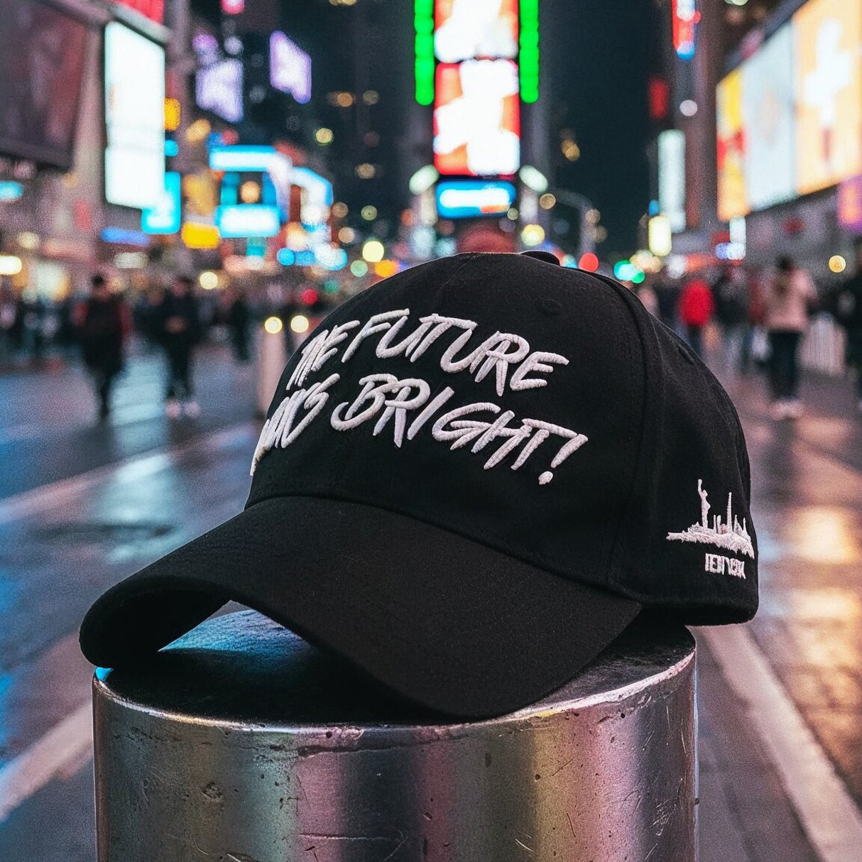New York State Future Looks Bright Black Snapback Hat