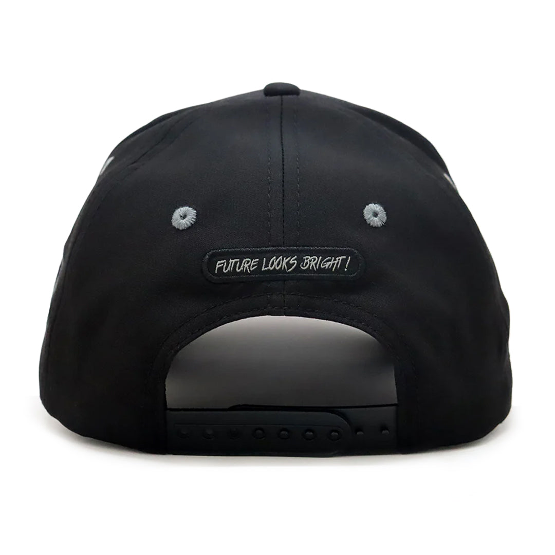 Future Looks Bright USA Black and Gray Rubber Patch Snapback Hat
