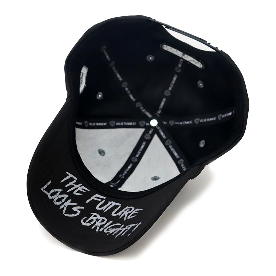 Future Looks Bright USA Black and Gray Rubber Patch Snapback Hat