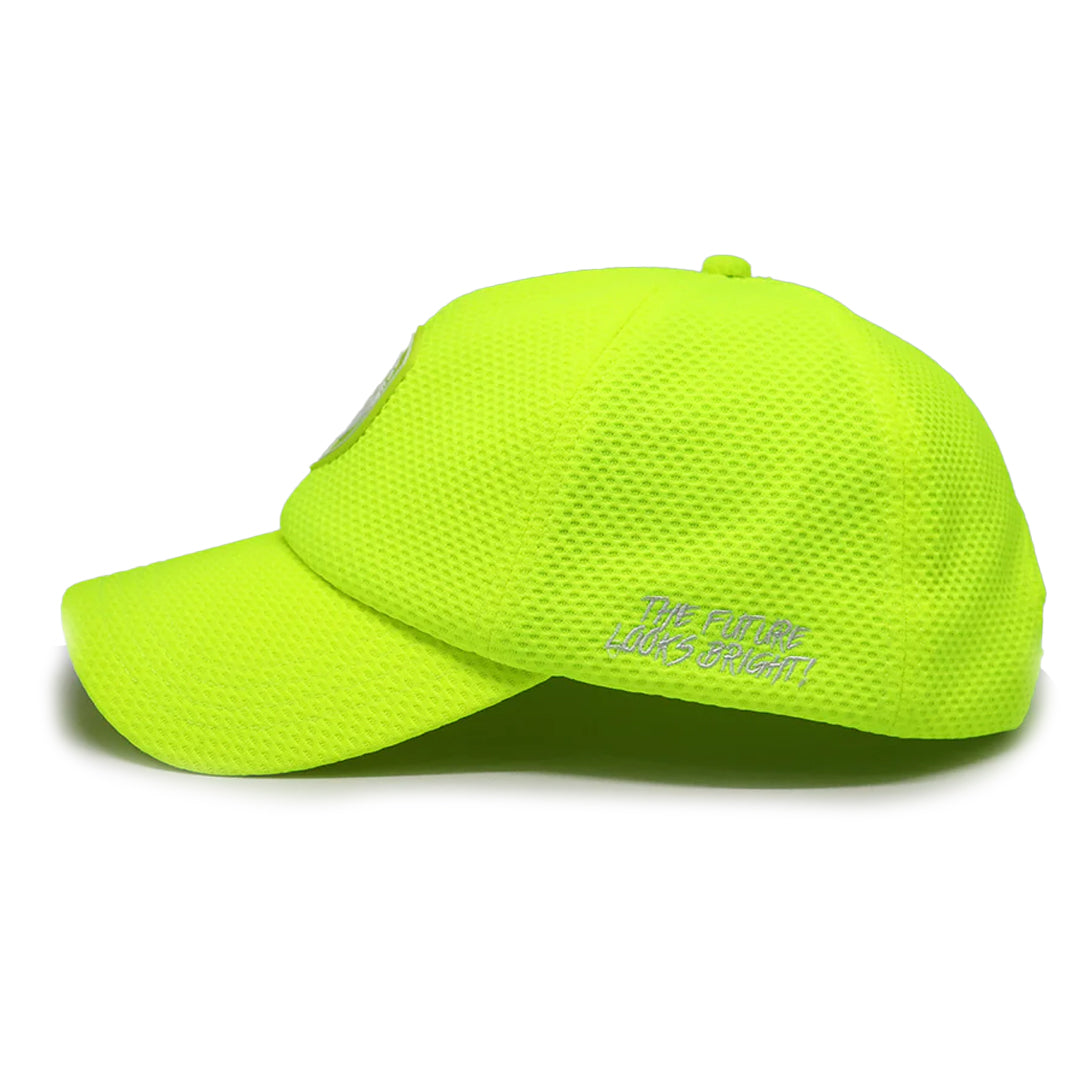VT Shield Future Looks Bright Neon Yellow Velcro Performance Hat