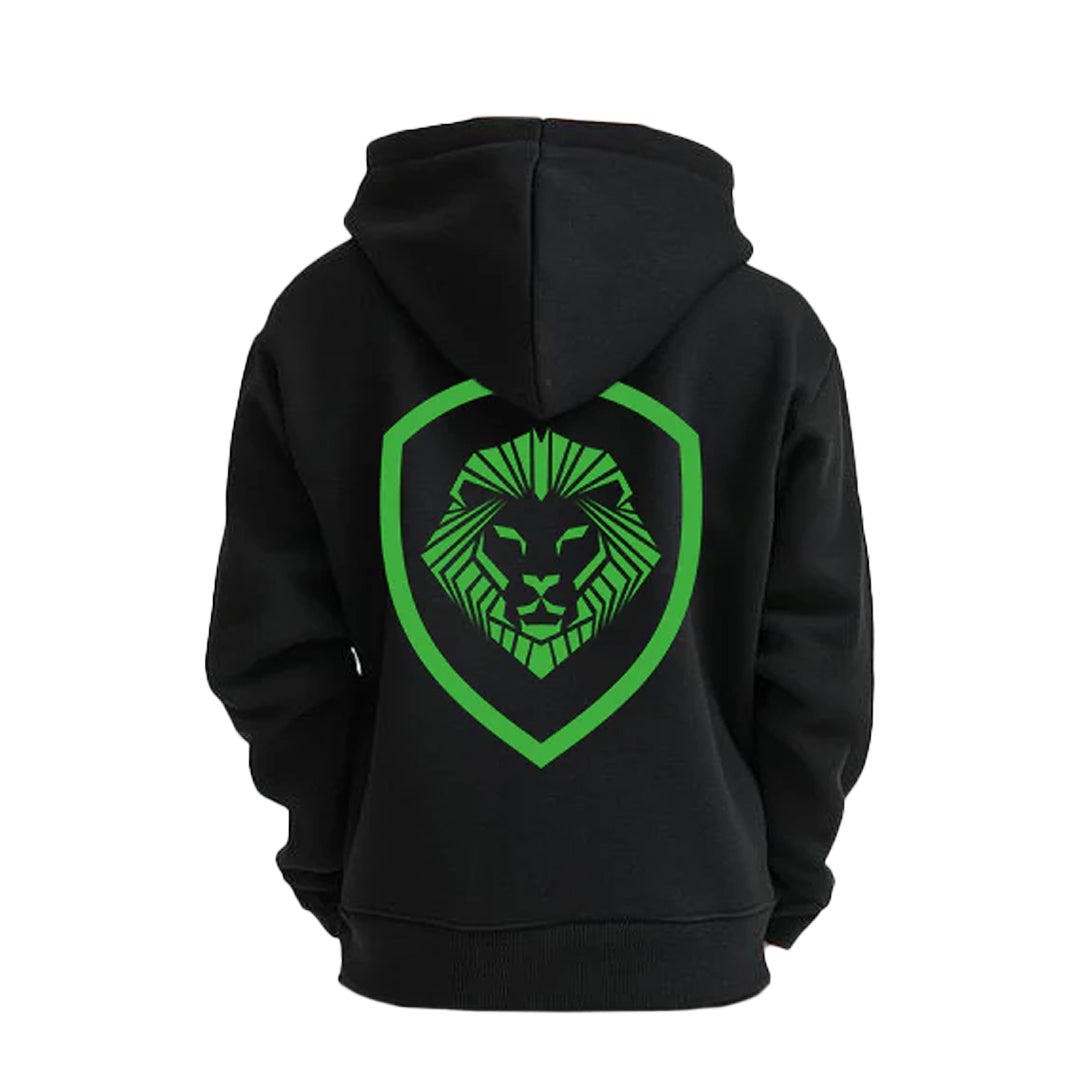 Kid's Future Looks Bright Green Lion Premium Pullover Hoodie