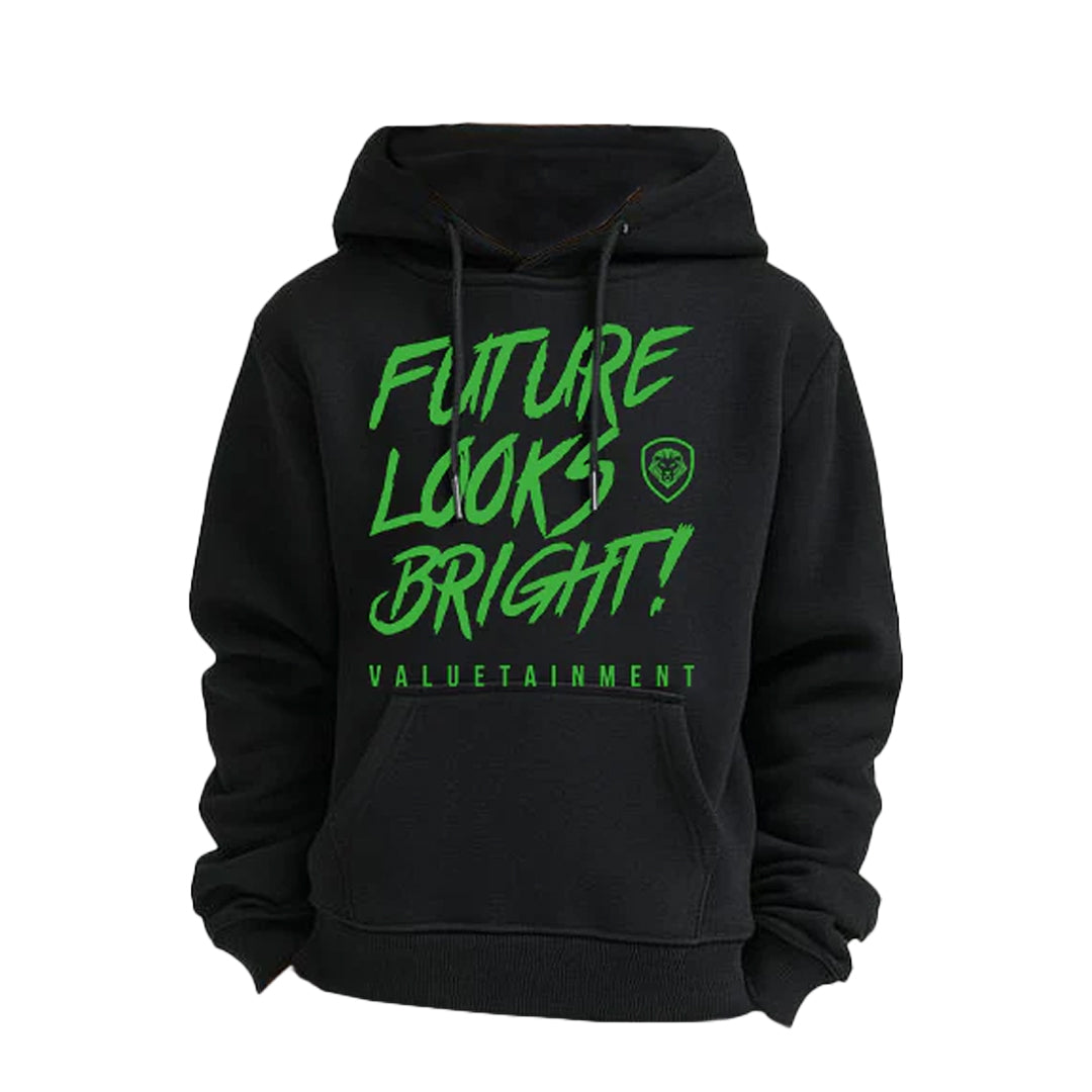 Kid's Future Looks Bright Green Lion Premium Pullover Hoodie
