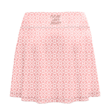 Women's Future Looks Bright Blush Lion Pattern Print Performance Skort