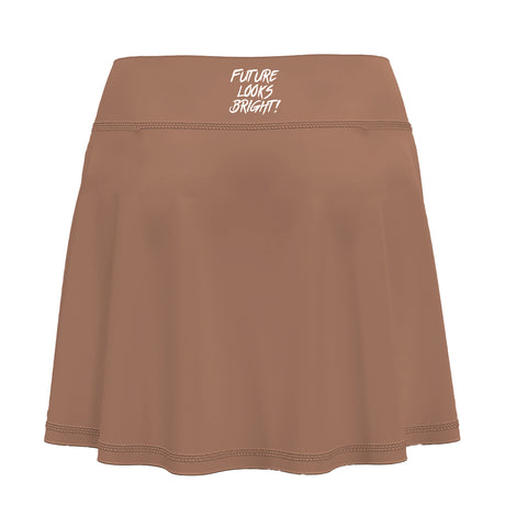 Women's Future Looks Bright Solid Mocha Mousse Performance Skort