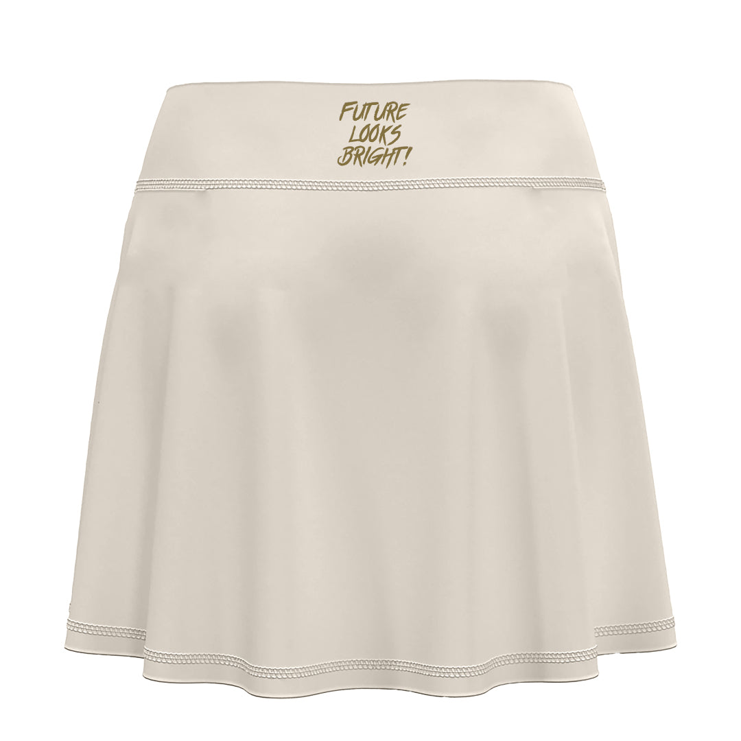 Women's Future Looks Bright Solid Coconut Cream Performance Skort