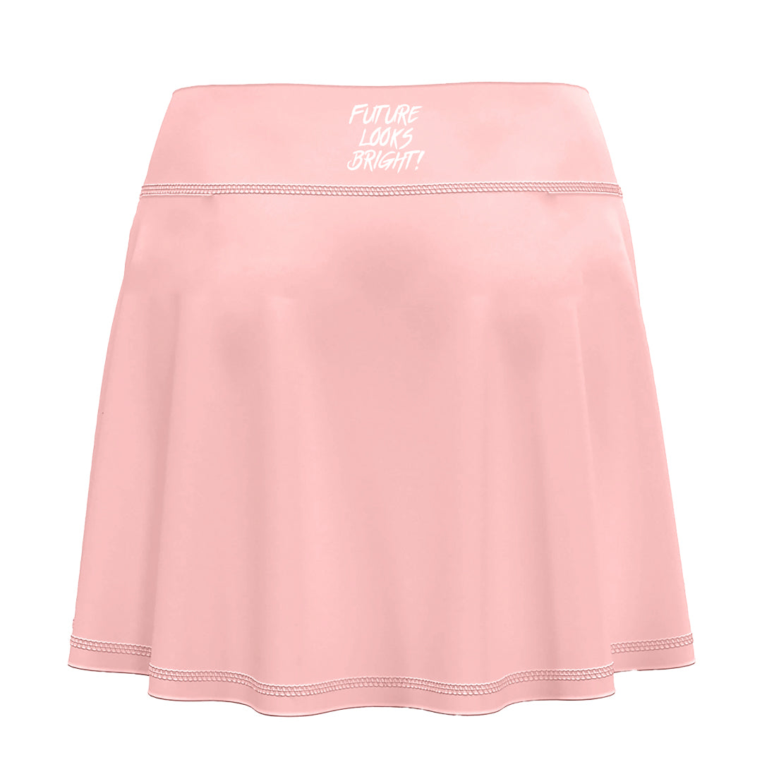 Women's Future Looks Bright Solid Blush Performance Print Skort