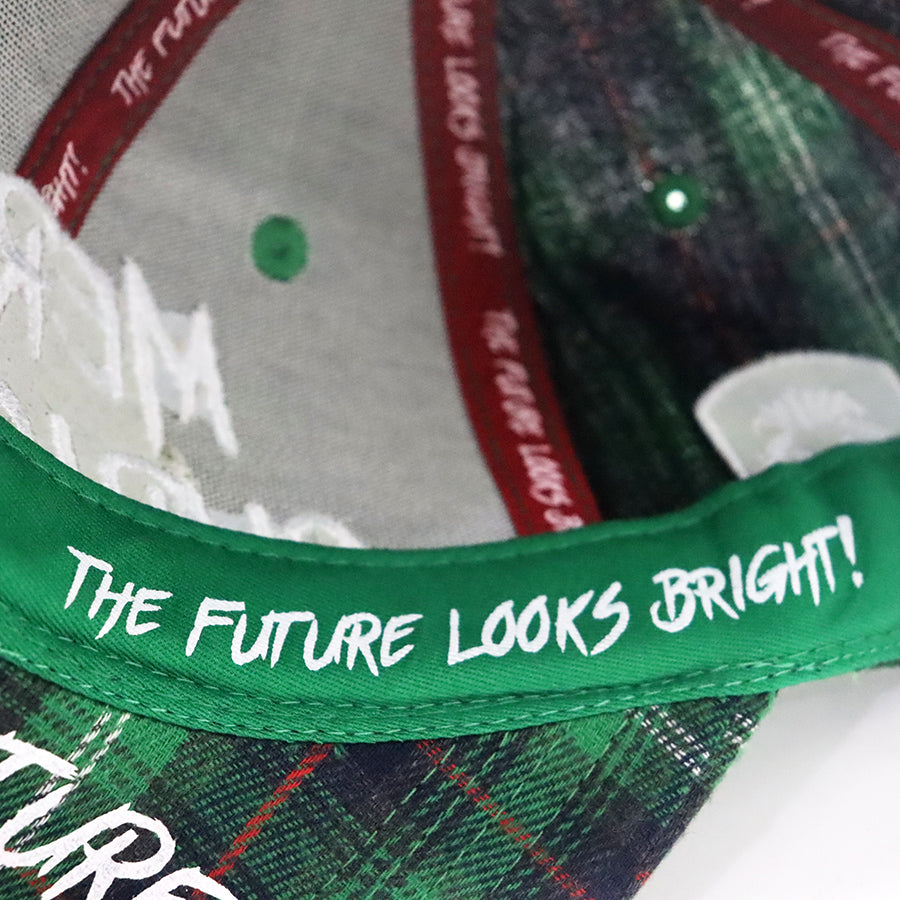 **Limited Edition** 1 of 250 Merry Christmas Green Flannel Plaid Snapback Hat