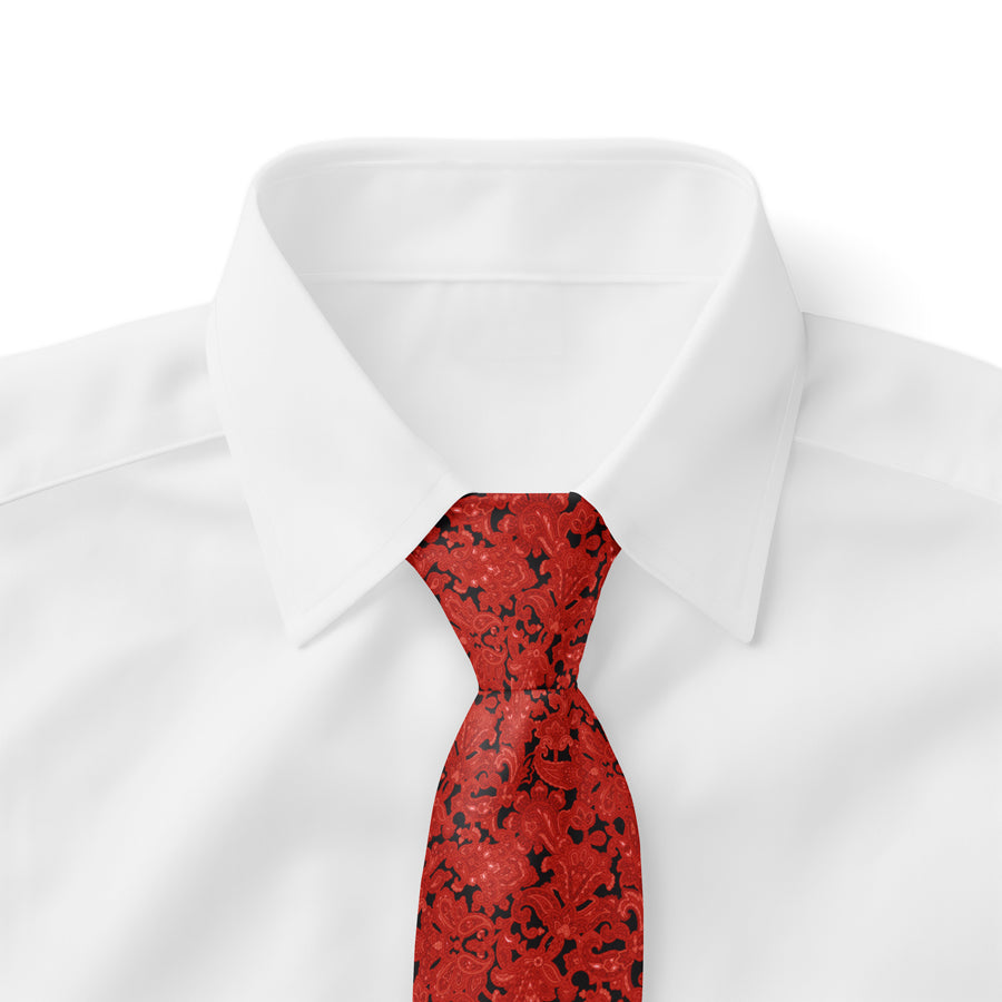 Limited Edition - Valuetainment x Stefano Ricci Red & Black Luxury Paisley Tie (1 of 100)