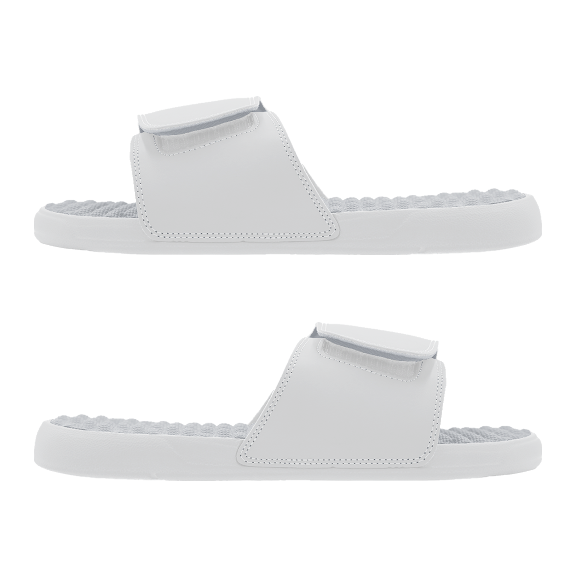 Future Looks Bright Lion Shield White and Black Comfort Slides