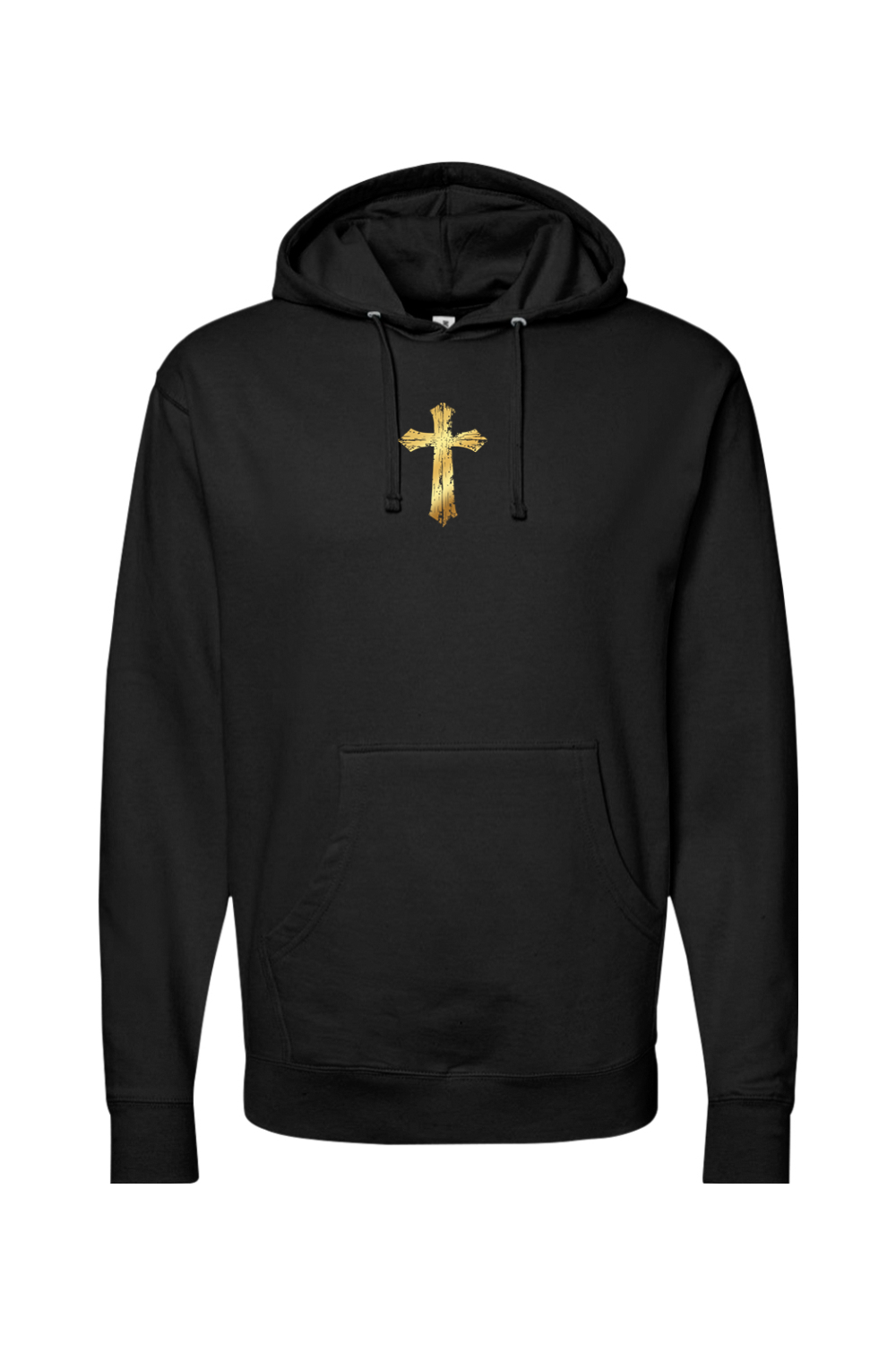 Faith over Fear Black and Gold Hoodie