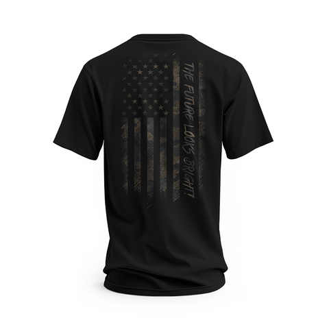 FLB Americana Black Short Sleeve T-Shirt
