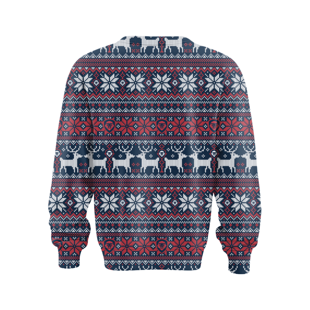 Merry Christmas Ugly Sweater Printed Crewneck