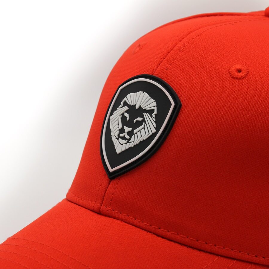 VT Shield Logo Future Looks Bright Red & Black Flex Fit Hat