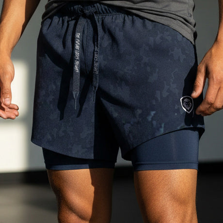 Men's Valuetainment Navy Premium Performance Compression Shorts