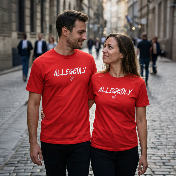 Allegedly Red Short Sleeve T-Shirt – Valuetainment Store