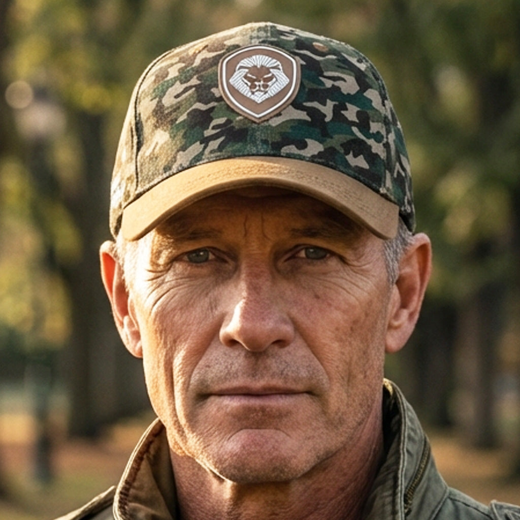 VT Shield Logo Future Looks Bright Camo Brown Snapback Hat