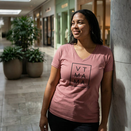 Women's Future Looks Bright Blush VT Mama Short Sleeve T-Shirt