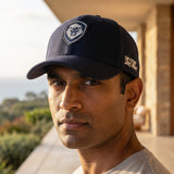 VT Shield Logo Future Looks Bright Navy Snapback Hat