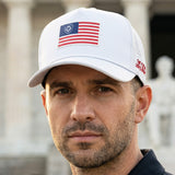 VT Flag Patch White Future Looks Bright Performance Snapback Hat