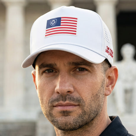 VT Flag Patch White Future Looks Bright Performance Snapback Hat