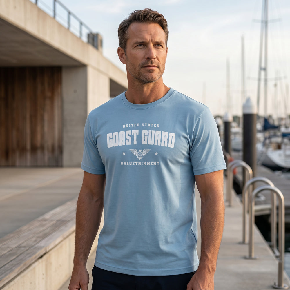 Coast Guard Future Looks Bright Carolina Blue Short Sleeve T-Shirt