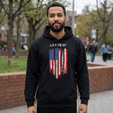 Live Free USA Flag Black Hoodie