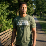 Army Green Armed Forces Short Sleeve T-Shirt