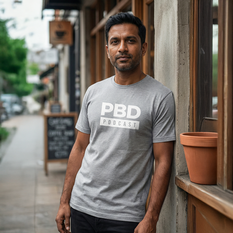 PBD Podcast Grey Short Sleeve T-Shirt