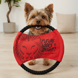 Future Looks Bright Large Black and Red Dog Rope Disc Toy