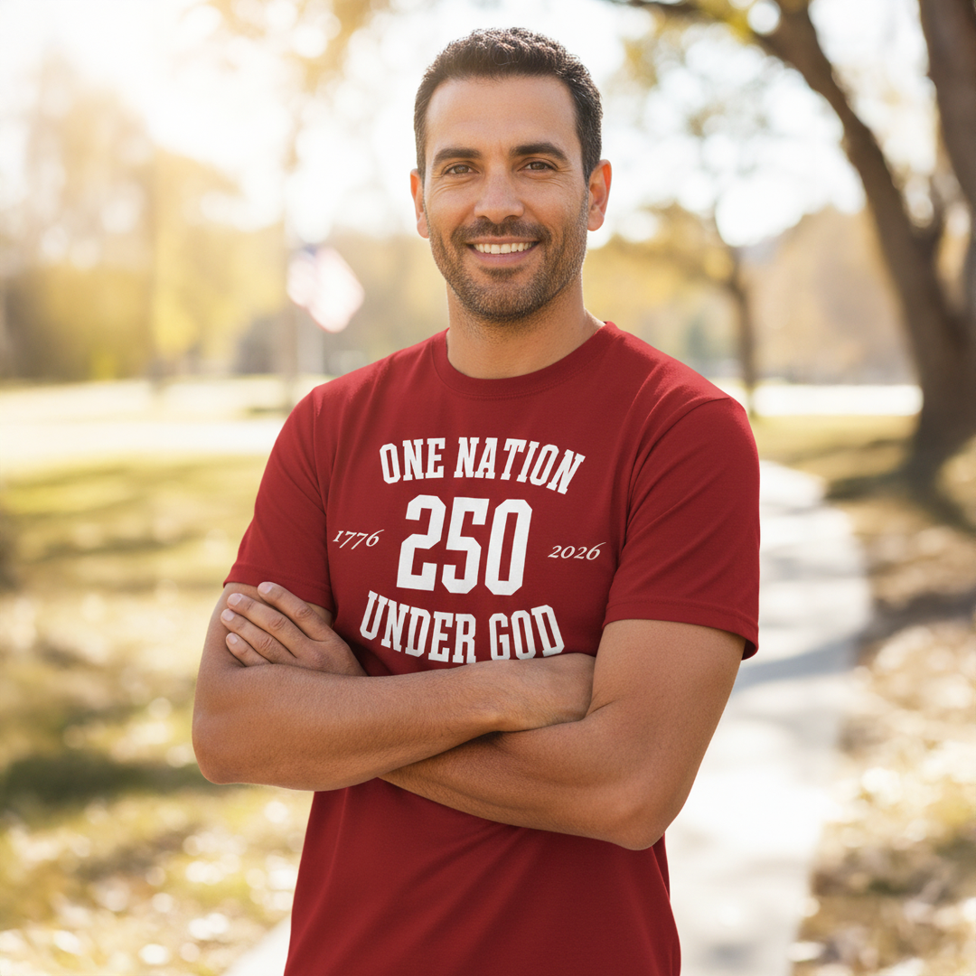 One Nation Under God 250 Short Sleeve T-Shirt