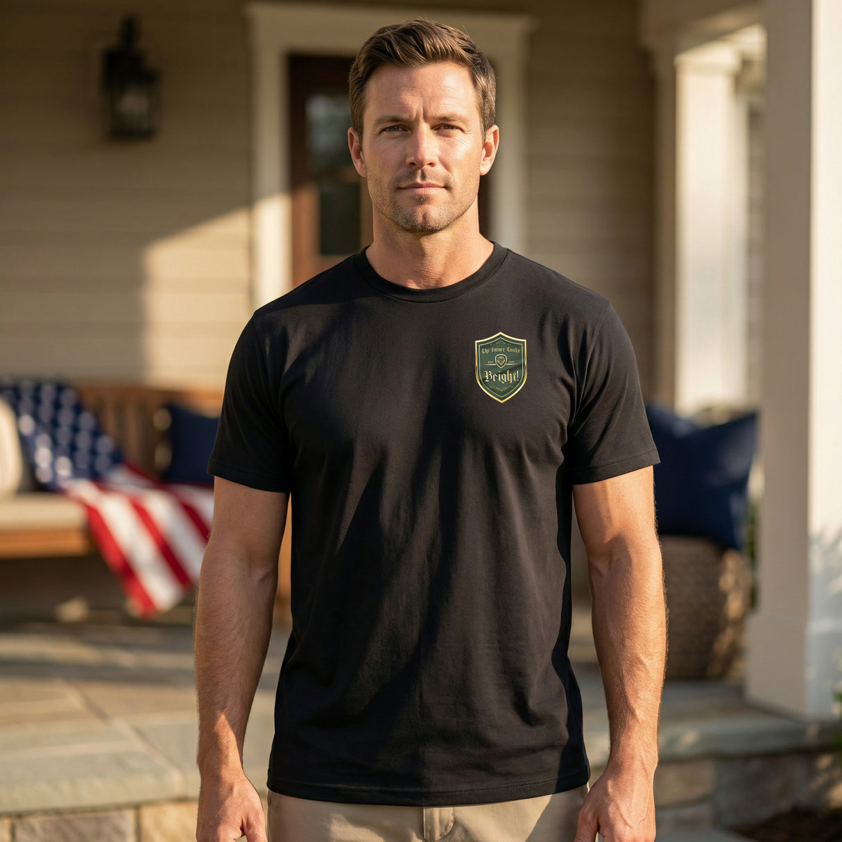 Future Looks Bright Visionary Crest Short Sleeve T-Shirt