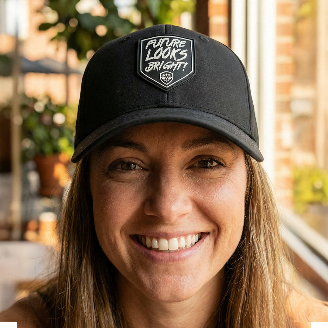 Future Looks Bright Shield Rubber Patch Diamond Black Snapback Hat