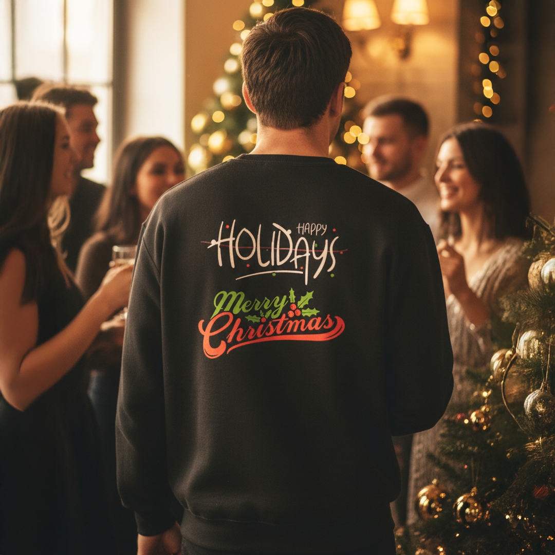 Men's Merry Christmas Crewneck Premium Sweatshirt