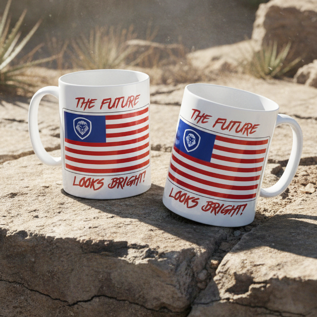 Future Looks Bright VT Americana Flag Mug