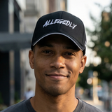 Allegedly Black & White Future Looks Bright Snapback Hat