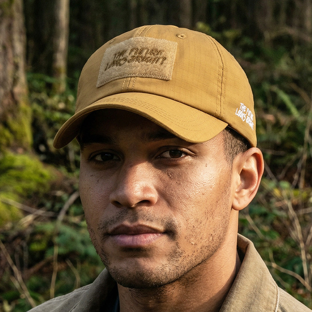 Future Looks Bright Rust Patch Snapback Hat