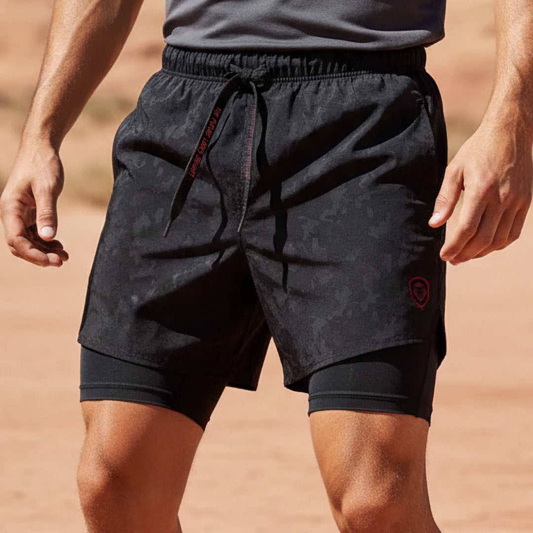 Men's Valuetainment Black Premium Performance Compression Shorts