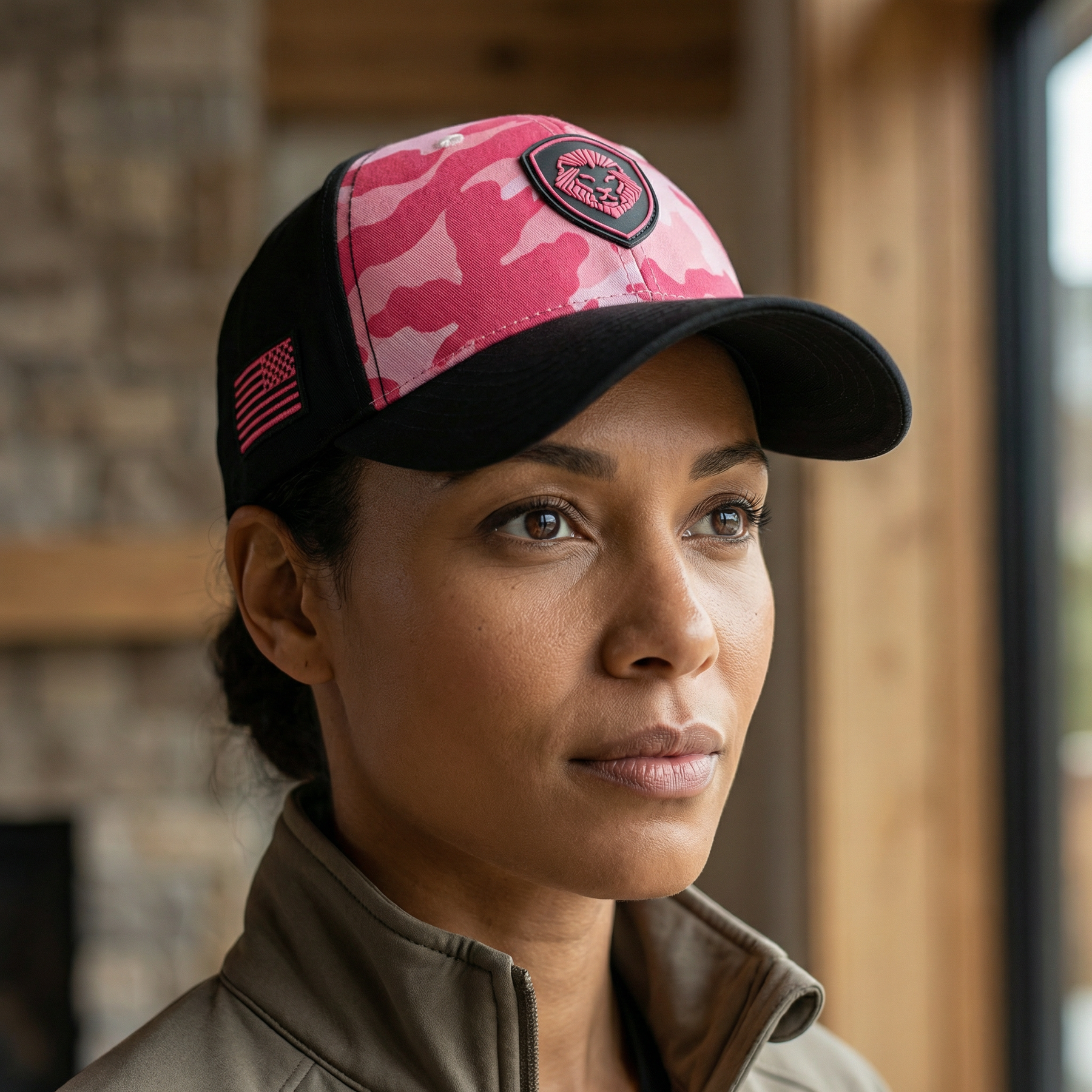VT Lion Shield Logo Camo Hat