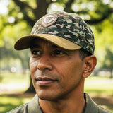 VT Shield Logo Future Looks Bright Camo Brown Snapback Hat